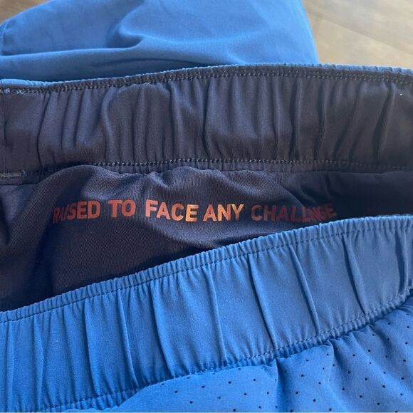 Rhone Pacific Blue Athleisure wear Shorts in Size XL with Liner - Picture 8 of 10